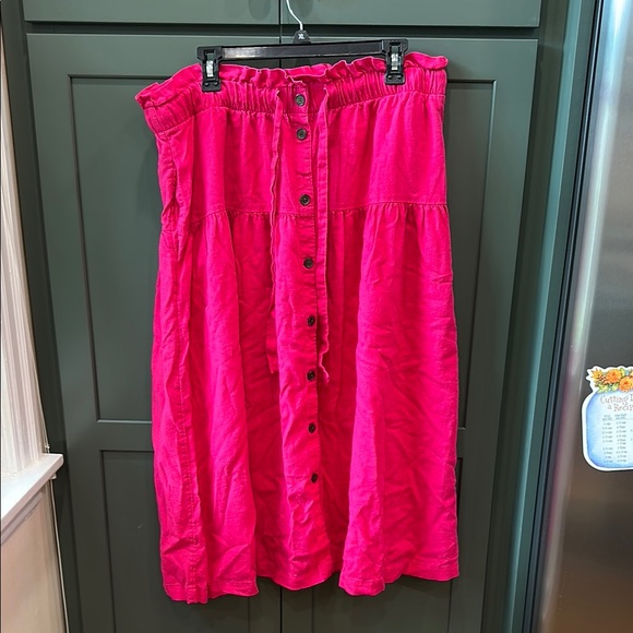 Universal Thread Dresses & Skirts - Pink linen skirt